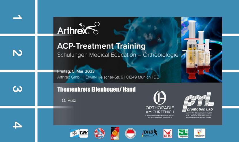 OAG Campus, Oliver Pütz, Arthrex ACP-Treatment Schulung